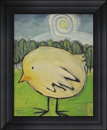 Framed Cute Chick Print