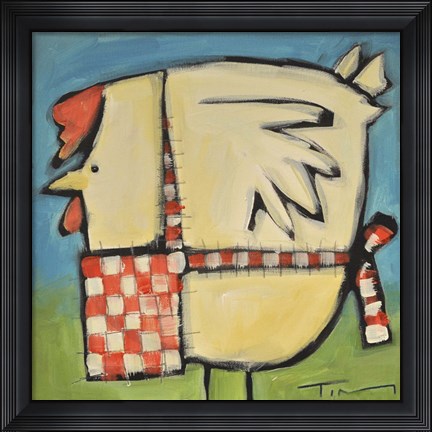 Framed Mother Hen Print