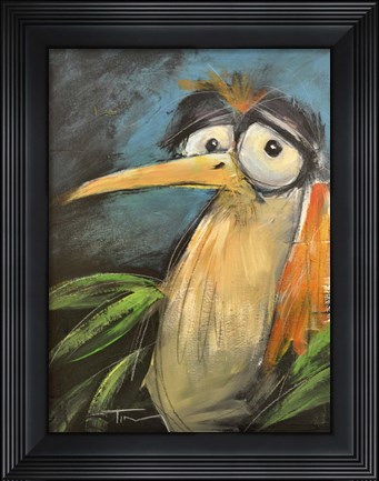 Framed Larry Looks Lonely Print