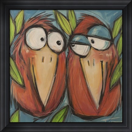Framed Love Birds Print