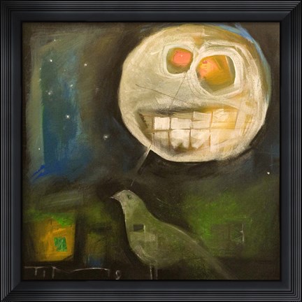 Framed Nightbird Harvestmoon Print