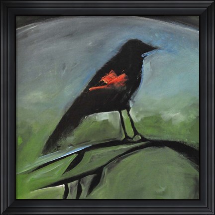 Framed Redwing Print