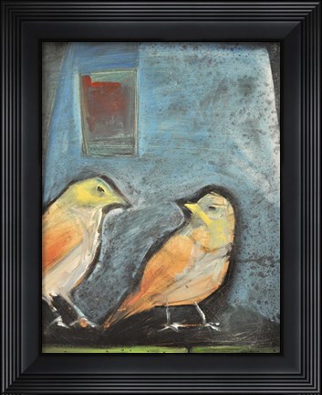 Framed Sparrows Print
