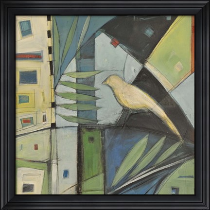 Framed Yellow Bird 2 Print