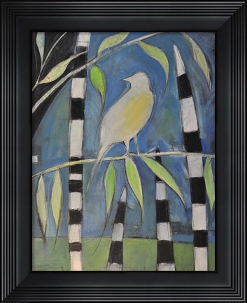 Framed Yellow Bird Up High Print