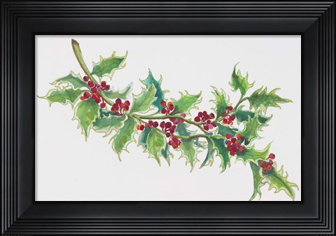 Framed Holly Print
