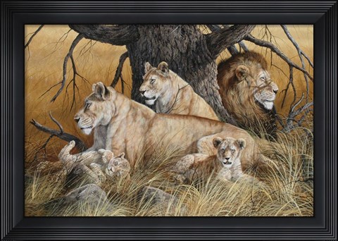 Framed African Family Print