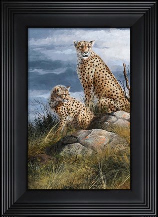 Framed At Watch On The Plains Print