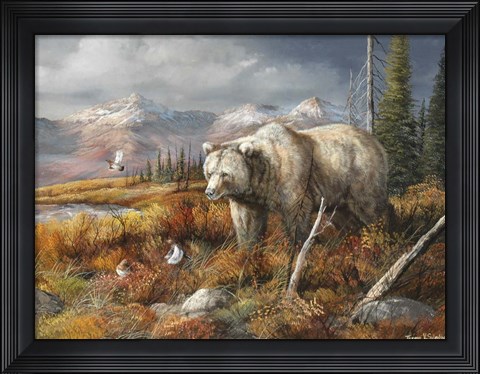 Framed Dinner Is Spooked Print