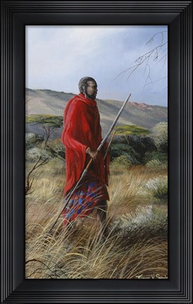 Framed Lone Warrior 1 Print