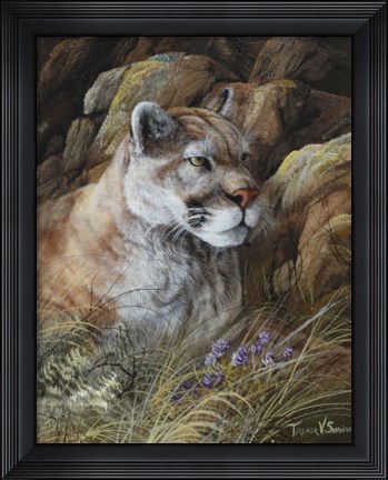 Framed Relaxed But Attentive Print