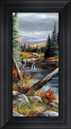 Framed River Crossing Print