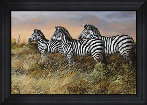 Framed Serengeti Sunset Print