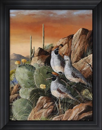 Framed Trio In Spring Print