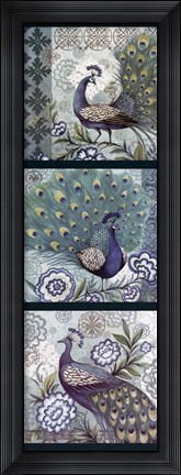 Framed Peacock Blues Print