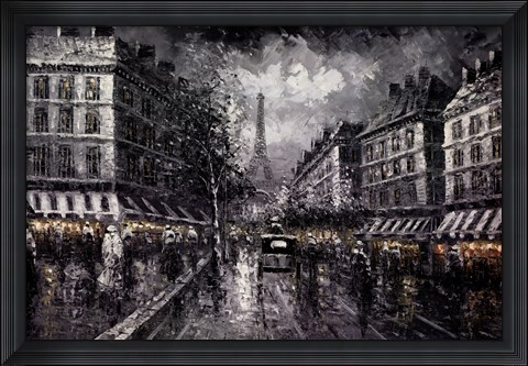 Framed Eiffel View II Print