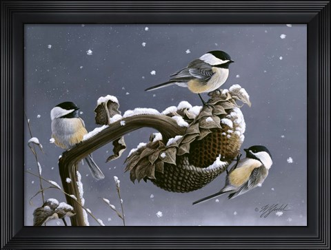 Framed Winter Trio Print