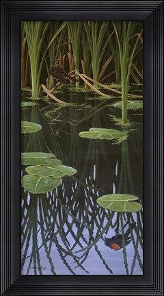 Framed Reflections Of Courtship Print