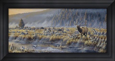 Framed Autumn Classic - Elk Print
