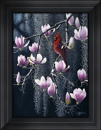 Framed Southern Cheer - Cardinal Print