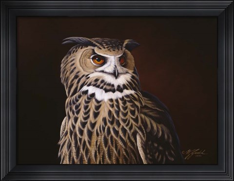 Framed Eagle Owl Print