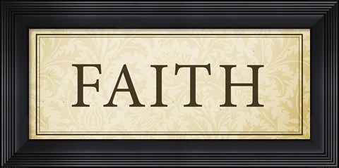 Framed Faith Plaque Print