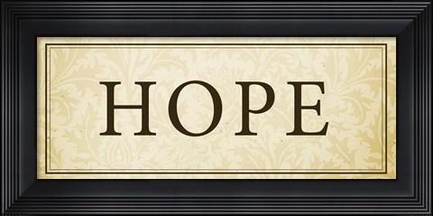 Framed Hope Plaque Print
