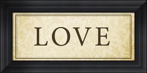 Framed Love Plaque Print