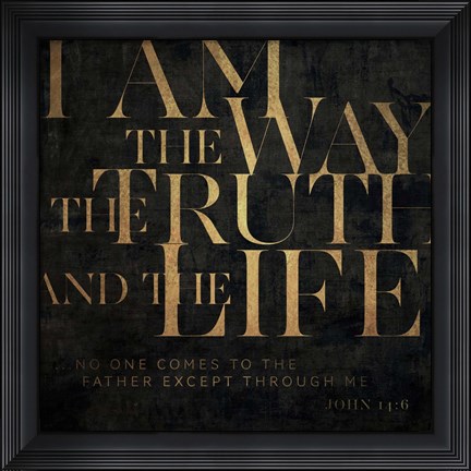 Framed John 14v6 II Print