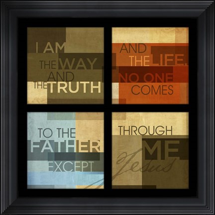 Framed John 14v6 Print