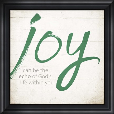 Framed Joy Print