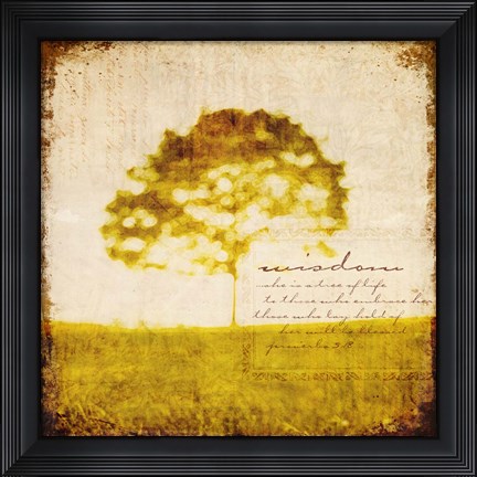 Framed Proverbs 3v18 Print