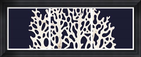 Framed Contemporary Coastal Triptych 1 Print