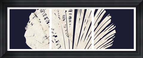 Framed Contemporary Coastal Triptych 3 Print