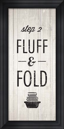 Framed Laundry Steps Triptych - Middle Print