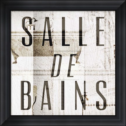 Framed Salle de Bains II Print