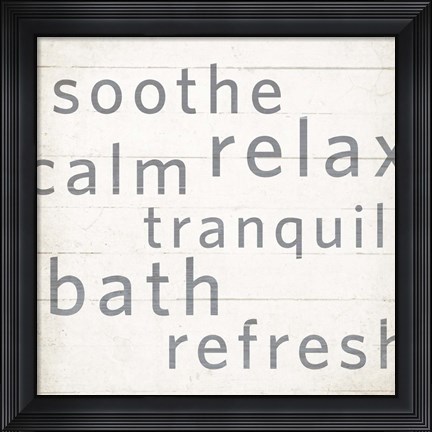 Framed Spa Retreat I Print