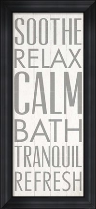 Framed Spa Retreat II Print