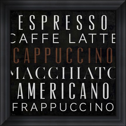 Framed Coffee Kitchen I Print