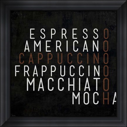 Framed Coffee Kitchen III Print
