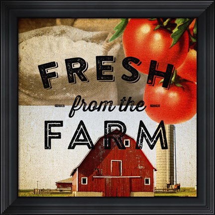 Framed Fresh From The Farm Print