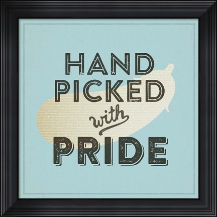 Framed Handpicked With Pride II Print