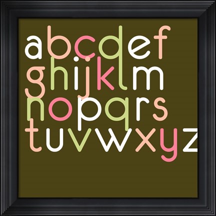 Framed Contemporary Baby Letters II Print