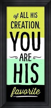 Framed His Favorite I Print