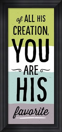 Framed His Favorite II Print