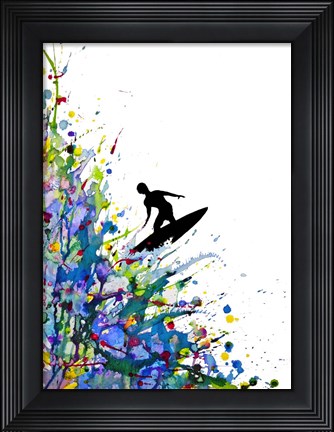 Framed Pollock&#39;s Point Break Print