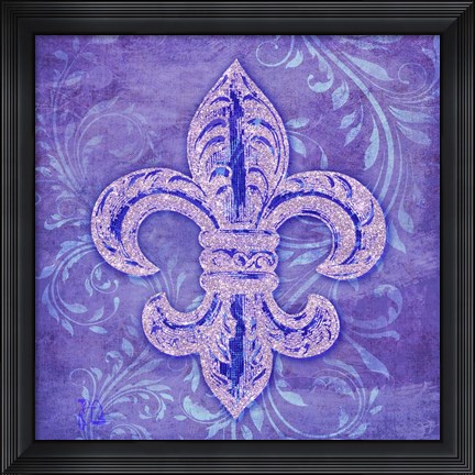 Framed Damask Fleur Print