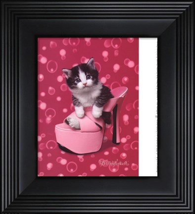 Framed Platform Kitty Print