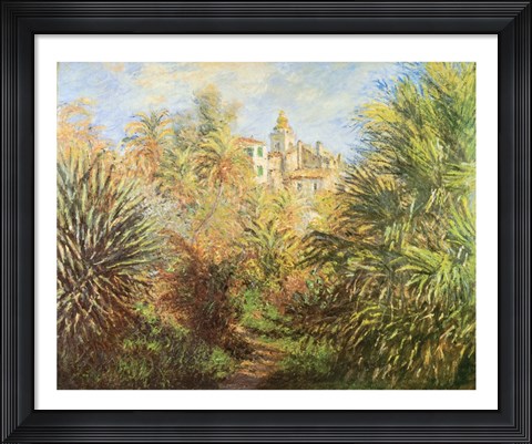 Framed Gardens At Bordighera Print