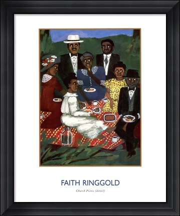 Framed Church Picnic Detail 1 Print